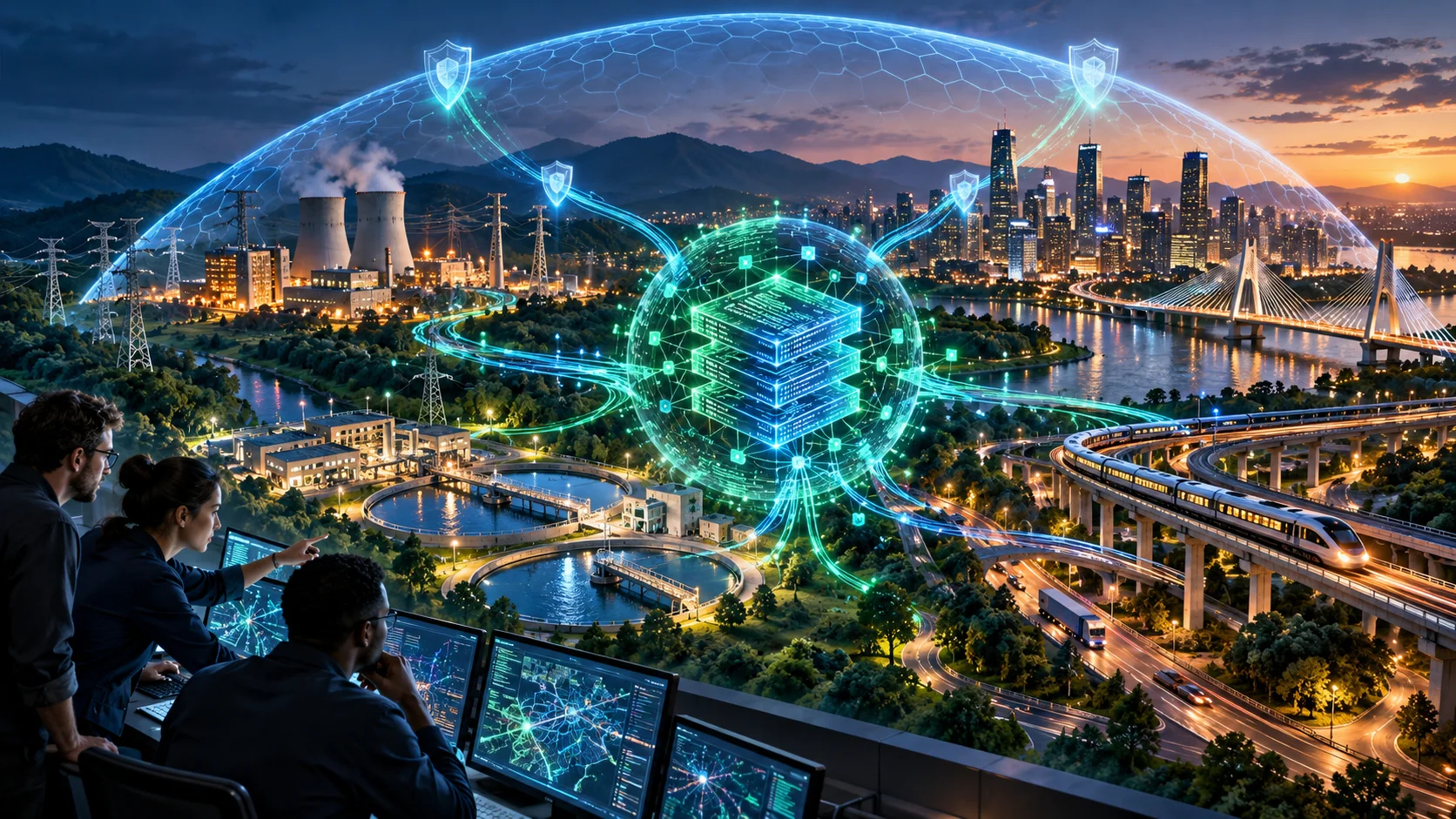 AI 协助保护电网、水务、交通与开源基础设施 / AI-assisted defense for power, water, transport, and open-source infrastructure